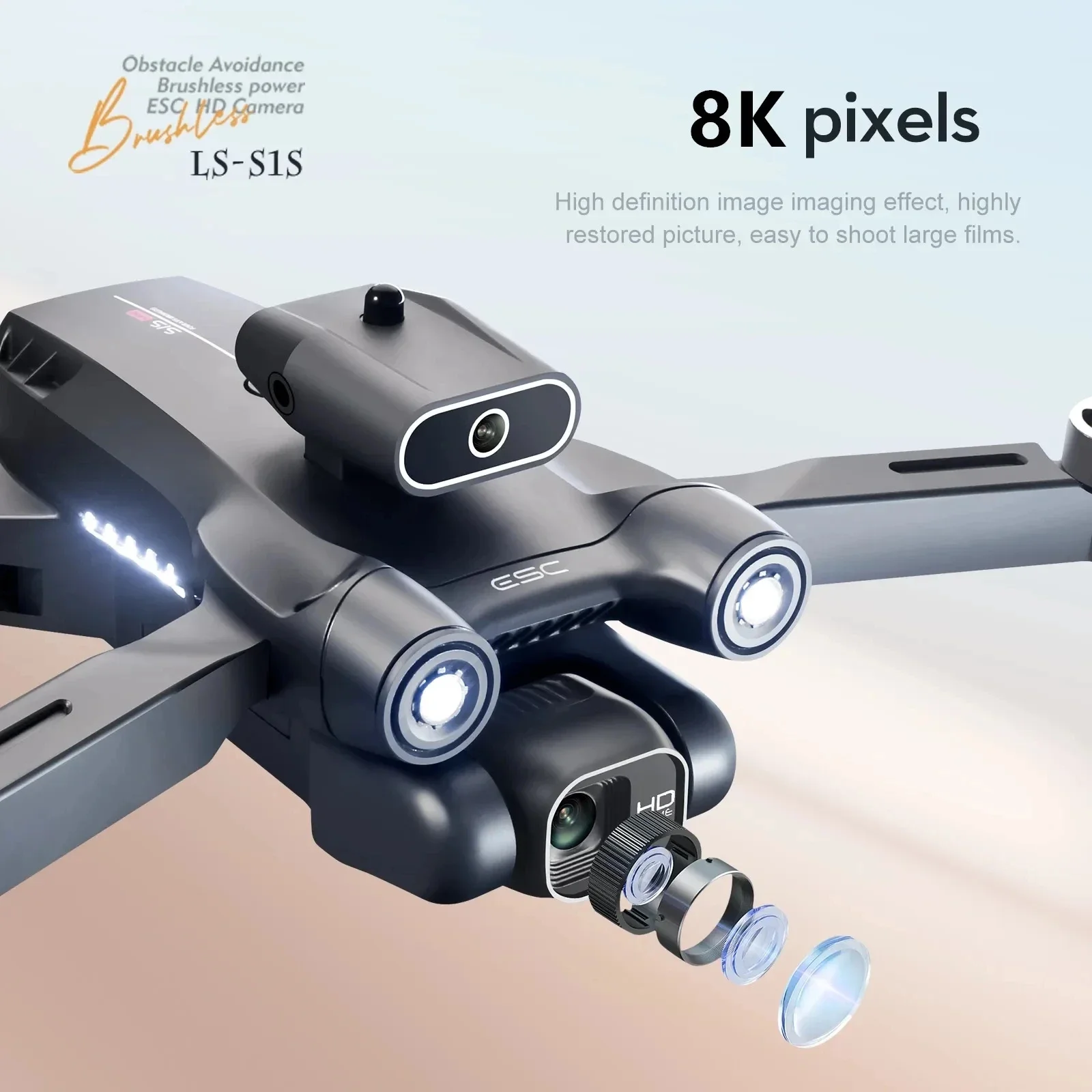 New S1S 5G GPS Drone Camera 8K - Drone Lidar 评论和价格